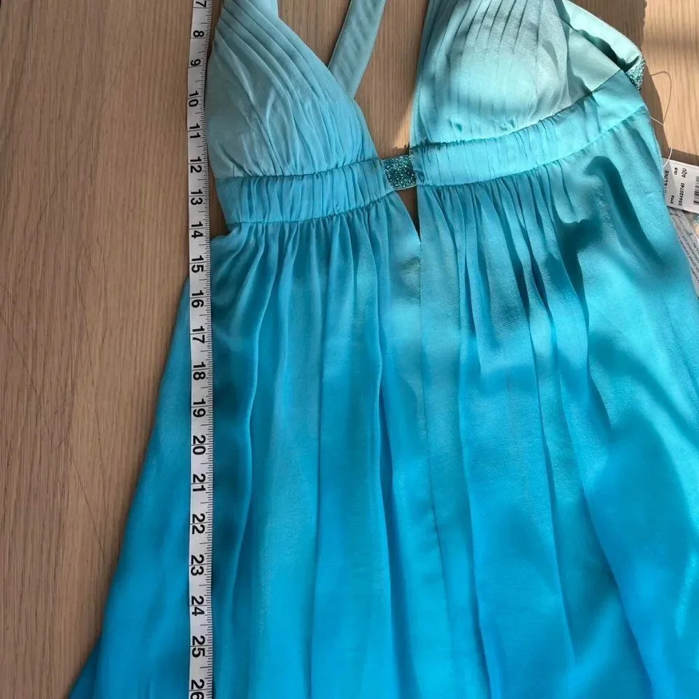 Aidan by Aidan Mattox Teal Mini Dress - Picture 11 of 11